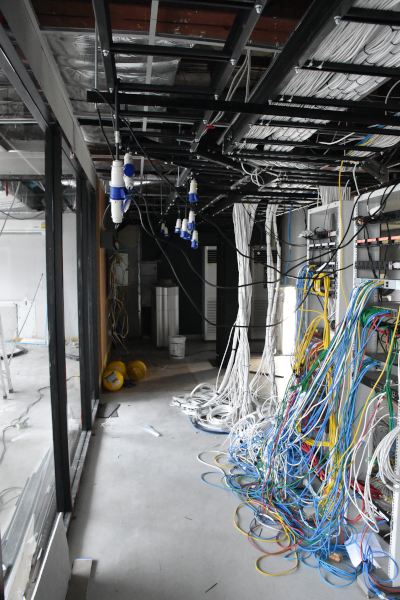 Network switches and patch panels